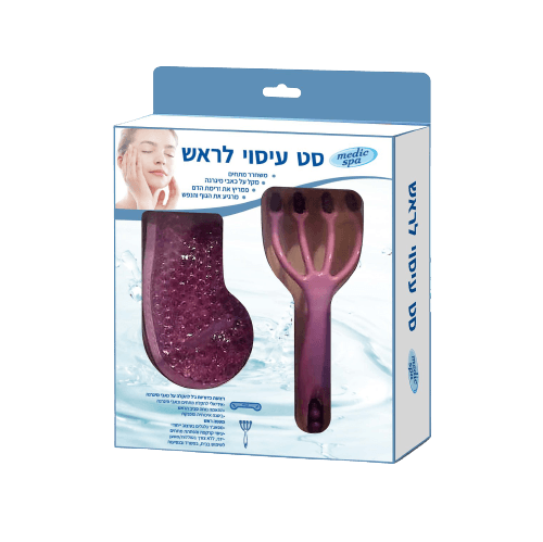 סט עיסוי לראש סגול מדיק ספא | Medic Spa