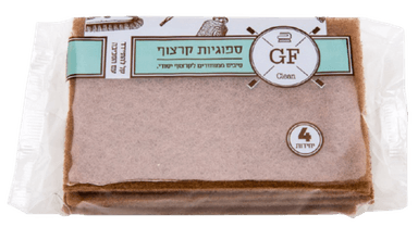 ספוג קרצוף אקולוגי | מכיל 4 יחידות באריזה