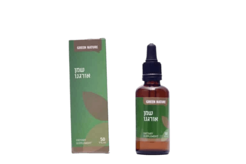 שמן אורגנו בשמן זית | מכיל 50 מל | כשר פרווה | דר גרין | Dr Green