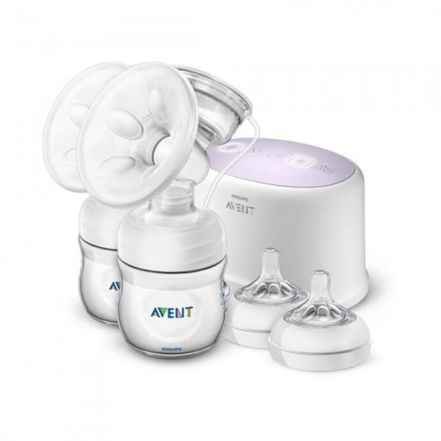 משאבת חלב חשמלית | דו צדדית | 3 מצבי הפעלה | אוונט | מכיל תיק נשיאה | מכונה ו2 בקבוקי נטורל 125 מל