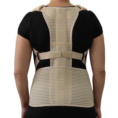 חגורת תמיכה לגב טיילור נמתחת ונושמת ליישור הגב | לאחרי ניתוח בקע מותני או גבי | מידה L-XL | אוריאל | URIEL