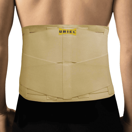 חגורת גב אוורירית עם סגירה כפולה לתמיכה מחוזקת | מסייעת בטיפול והפחתת כאבי גב תחתון חזקים | מידה S-M אוריאל | URIEL