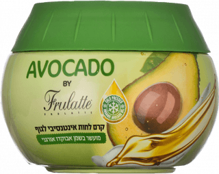 קרם לחות | אינטנסיבי לגוף | מועשר בשמן אבוקדו אורגני | מכיל 250 מל | פרולט | FRULATTE