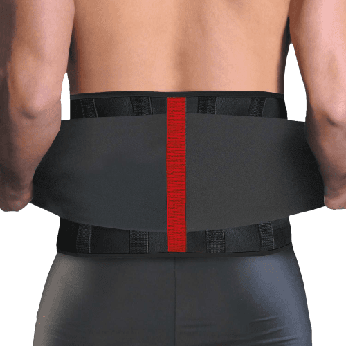 חגורת גב סגירה כפולה בצבע שחור | ITEM 079 אוריאל | מידה XXL | חגורת לאמבו LUMBO Belt אוריאל | URIEL