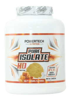 אבקת חלבון פיור איזולייט HD | בטעם קרמל מלוח | 1.8 ק"ג | פאוורטק | Powertech