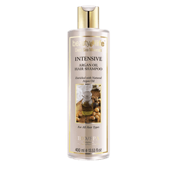 שמפו | עם שמן ארגן | מכיל 400 מל | Beauty life | ארומה דד סי | Aroma Dead Sea