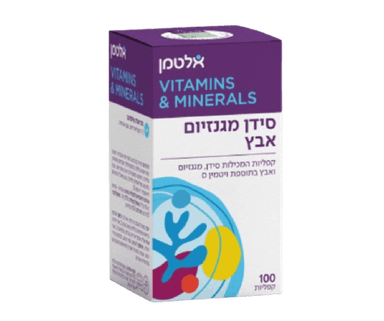 סידן מגנזיום אבץ | מכיל 100 קפליות | בתוספת ויטמין D אלטמן | ALTMAN