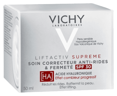 קרם יום לטיפול אינטנסיבי במראה הקמטים | 30SPF | מכיל 50 מל | LIFTACTIVE SUPREME | וישי | Vichy