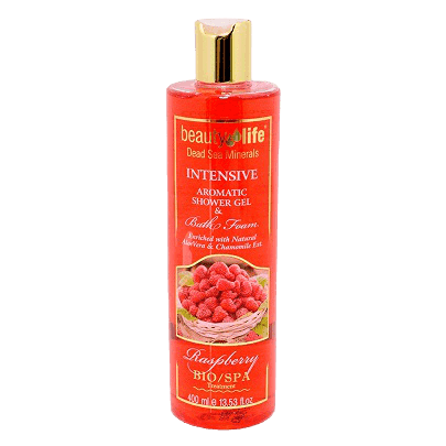 גל רחצה | עדין וקטיפתי | מועשר בתמציות קמומיל ואלוורה | פטל | מכיל 400 מל | ביוטי לייף | Beauty Life