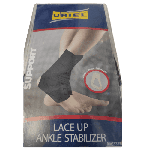 מייצב קרסול עם שרוכים להקלת הכאב ונפיחות בעת פעילות ספורטיבית | ITEM 332B | מידה M | אוריאל אוריאל | URIEL