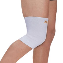 מגן לברך להקלה על כאבי ברכיים יצירת לחץ היקפי סביב הברך ושמירה חיצונית | צבע לבן | תומך את הברך | מידה M אוריאל | URIEL