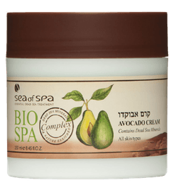קרם על בסיס פרי האבוקדו | לעור הפנים והגוף | מכיל 250 מל | מכיל ויטמינים AE ושמן זית | ביו ספא | BIO SPA