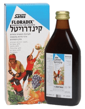 קינדרויטל | תערובת תמציות צמחים | רכזי פירות בתוספת סידן | מכיל 250 מל | ללא שמרים - אלכוהול - חומרים משמרים | גרמזה | GRAMSE