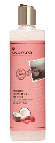 סי אוף ספא | גל רחצה | ניחוח ליצי וחלב קוקוס | 400מל | מותיר עור רך וזוהר סי אוף ספא | Sea Of Spa