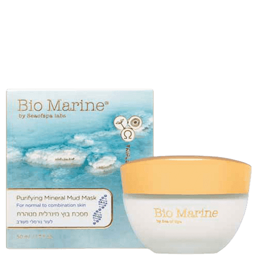 מסכת בוץ מינרלית מטהרת לעור נורמלי מעורב | 50 מל | ביו מארין | Bio Marine