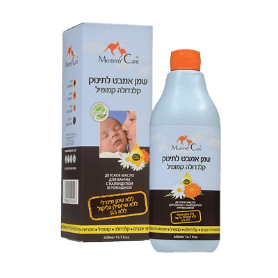 שמן אמבט לתינוק | קלנדולה קמומיל | 400 מל | מאמי קר | Mommy Care