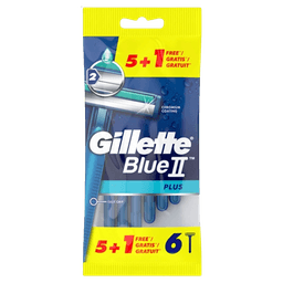 גילט בלו 2 | פלוס | מכיל 6 סכיני גילוח גילט | Gillette
