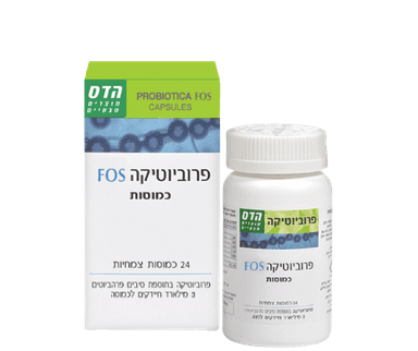 פרוביוטיקה פוס | FOS | במינון 3 מיליארד חיידקים בכמוסה | מכיל 24 כמוסות צמחיות | פרוביוטיקה בתוספת סיבים פרהביוטיים | כשר | פלוריש הדס | Floris Hadas
