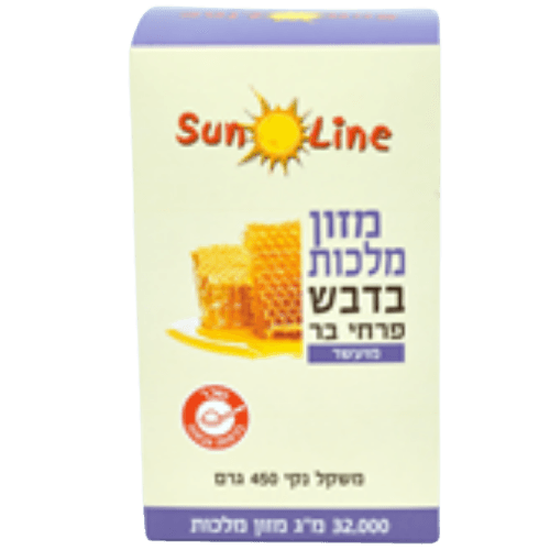 מזון מלכות | בדבש פרחי בר | 450 גרם | פרווה | סאן ליין | Sun line