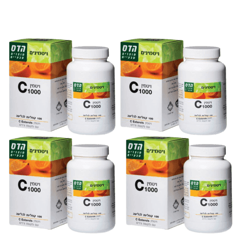 מבצע רביעייה | ויטמין C 1000-לבליעה | ויטמין C בריכוז גבוה | 400 טבליות סהכ | פלוריש הדס | Floris Hadas