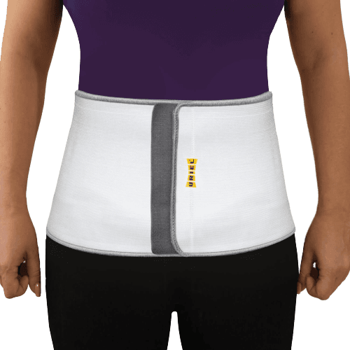 חגורת בטן וחזה אפורה תומכת שרירי בטן חלשים | מידה L | אוריאל | URIEL