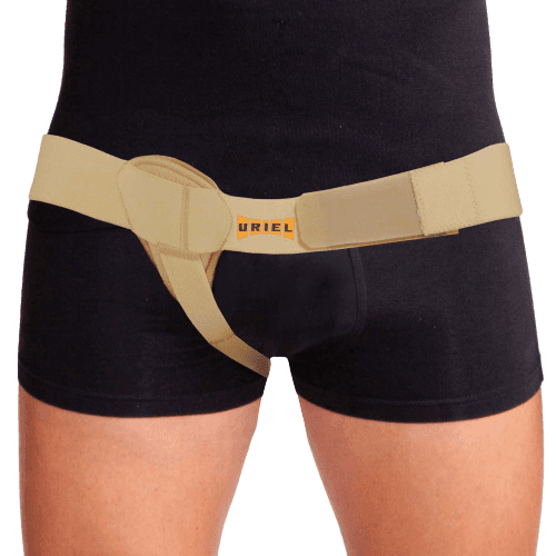 חגורת שבר בקע לצד ימין | חגורה תומכת בשרירי המפשעה המחולשים ויכולה לעזור במקרה של בקע | מידה S אוריאל | URIEL