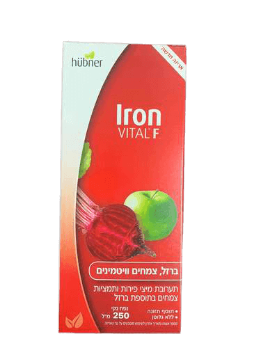 מיצי פירות ותמציות צמחים | בתוספת ברזל הובנר | מכיל 250 מל | מכיל מיץ פירות וויטמינים B וC | הובנר טננבלוט | Hubner Tannenblut