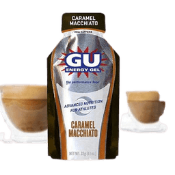 גל אנרגיה | ENERGY GEL GU | בטעם קרמל מקיאטו | מכיל 24 יח | גי יו אנרגי | GU Energy