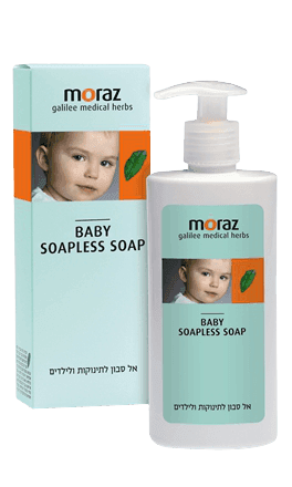 אל סבון לתינוקות וילדים | 250 מל | לעור עדין | על בסיס פרחי קמומיל ואכילאה | מורז | Moraz