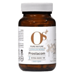 פרוסטקום | תוסף תזונה | מכיל 100 כמוסות צמחיות | תוסף תזונה | טכנולוגיית מיצוי שלם | כשר | OS PURE NATURE | אוס טבע טהור