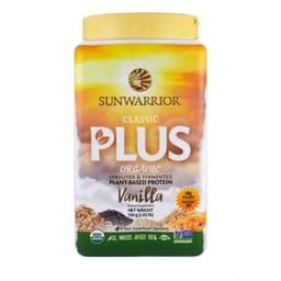 SUNWARRIOR - Vegan Protein Powder | אבקת חלבון טבעוני פלוס וניל סאן ווריור | 750 גרם סאן ווריור | SUNWARRIOR