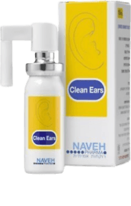 Clean ears | להסרת שעווה מהאוזן | מכיל 15 מל | נוח לשימוש | ללא חומר משמר | נוה פארמה | NavehPharma