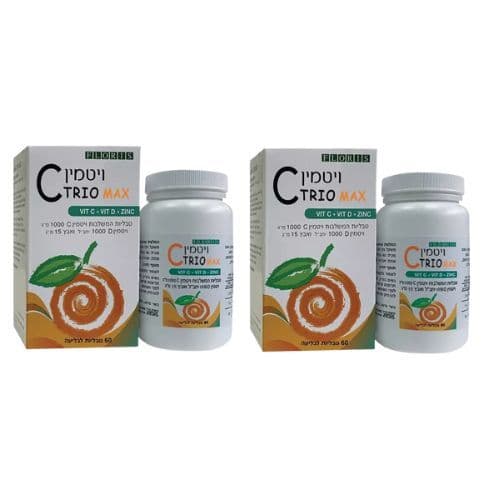 ויטמין C לילדים | מבצע זוגי | 100 טבליות לעיסה | פלוריש הדס | Floris Hadas