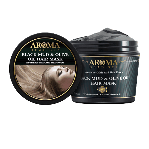 מסכת בוץ | שמן זית | לשיער ולקרקפת | מכיל 500 מל | ארומה דד סי | Aroma Dead Sea
