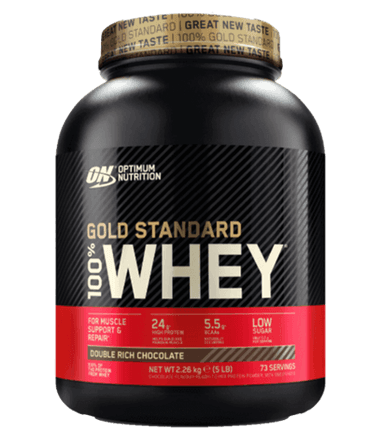 OPTIMUM NUTRITION - GOLD STANDARD 100 WHEY | אבקת חלבון אופטימום נוטרישן בטעם שוקולד אגוזי לוז 227 קג אופטימום נוטרישן | Optimum Nutrition