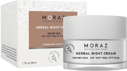 מורז | קרם לילה צמחי | לעור יבש | 50 מל | ללא פרבנים מורז | Moraz