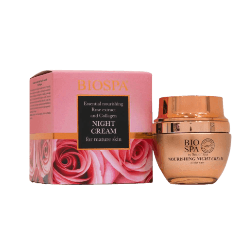 קרם לילה קולגן ותמצית רוז | 50 מל | ביו ספא | BIO SPA