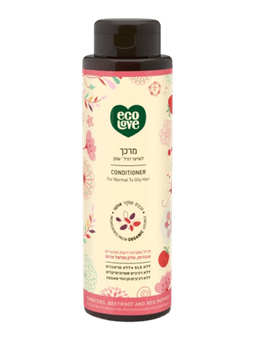 מרכך לשיער רגיל עד שמן | עגבניות סלק ופלפל אדום | מכיל 500 מל | אקולאב | EcoLove