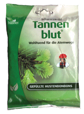 סוכריות | בטעם צמחים | 75 גרם | הובנר טננבלוט | Hubner Tannenblut