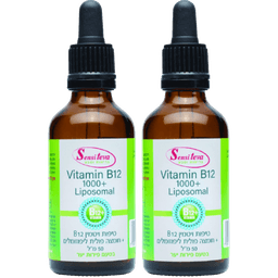 מבצע זוגי | ויטמין B12 מתילקובלמין ליפוזומלי | סנסי טבע | ויטמין B12 ליפוזומלי | פלוס חומצה פולית | טעם פירות יער | מכיל 50 מל סנסי טבע | Sensi Teva