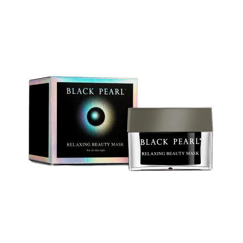מסכת יופי מרגיעה מועשרת באבקת פנינים | 50 מל | פנינה שחורה | BLACK PEARL
