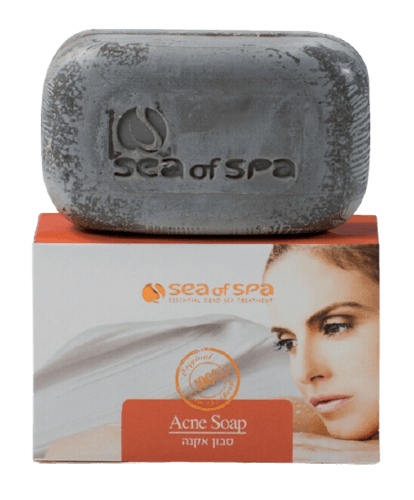 סי אוף ספא | סבון אקנה | 125 גרם | עשיר בבוץ שחור | מנקה ביסודיות את עור הפנים | מומלץ לשימוש יומיומי לנשים | סי אוף ספא | Sea Of Spa