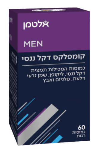קומפלקס דקל ננסי אבץ וליקופן פרוסטמד פורטה לשעבר | מכיל 60 כמוסות | אלטמן | ALTMAN