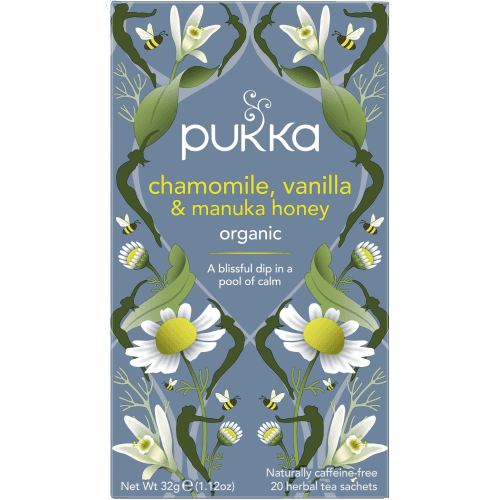קמומיל וניל ודבש מאנוקה | מכיל 20 שקיקים | פוקה | PUKKA