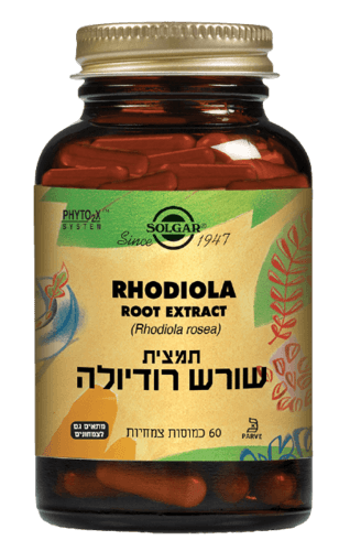 שורש רודיולה | תמצית | 60 כמוסות | סולגאר | Solgar