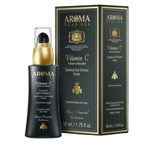 קרם פנים עם ויטמין C | מכיל מינרלים מים המלח | מכיל 50 מל | ארומה דד סי | Aroma Dead Sea