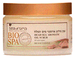 שמן פילינג ארומטי מים המלח לגוף בניחוח תות | מכיל 350 מל | ביו ספא | BIO SPA