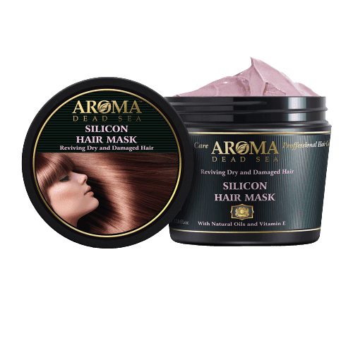 ארומה | מסכת סיליקון לשיער | 500 מל | ללא פראבנים וללא SLS | מחזירה לשיער את הברק הטבעי שלו ארומה דד סי | Aroma Dead Sea