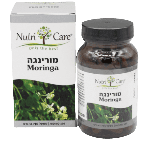 מורינגה | 100 כמוסות | תוסף תזונה | נוטרי קר | Nutri Care