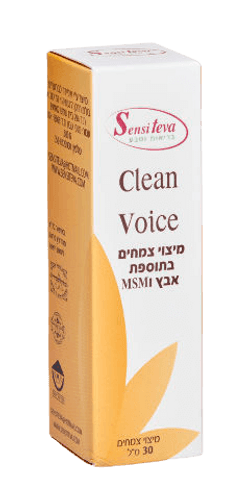 CLEAN VOICE | קלין ווייס | מכיל 30 מ"ל | על בסיס תמציות צמחים פרופוליס | סנסי טבע | Sensi Teva
